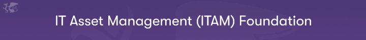 IT Asset Management Course banner, on a purple background.