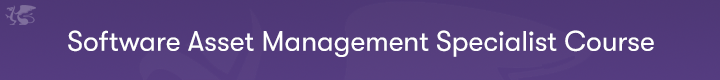 Software Asset Management course banner with purple background