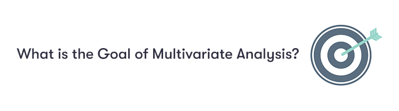 What is the Goal of Multivariate Analysis? text on the left with a target and an arrow on the right