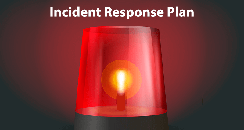 A picture of a red emergency alert beacon light, with the heading 